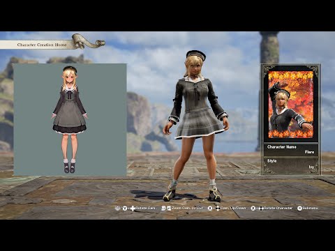 SoulCalibur 6; Shiranui Flare (Black Dress), Hololive custom character video guide by Zeno XC