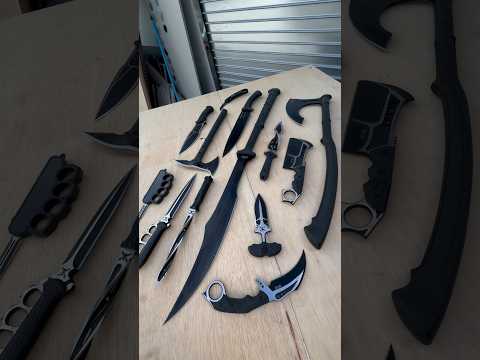 Can Your Name This INSANE Knife Set??? #shortsviral