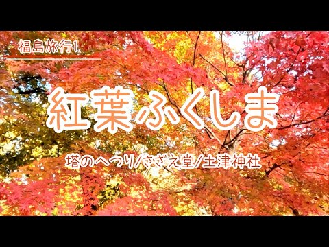 【紅葉ふくしま】2023年秋。紅葉の福島を訪れました。塔のへつり・会津さざえ堂・土津神社の紅葉をお楽しみください【お出かけvlog】