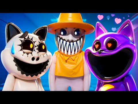 I Was Adopted by Zoonomaly! Smile Cat and CATNAP Get Married?! Zookeeper vs Catnap