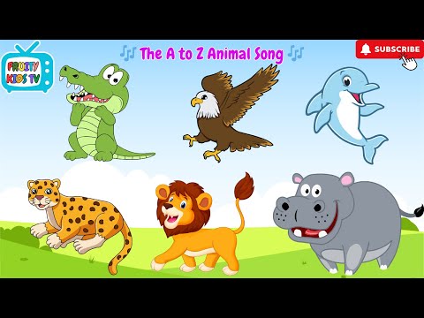 A to Z Animal Song | Fun and Educational Alphabet Song for Kids | Nursery Rhymes🦋🦊🐻 #animals