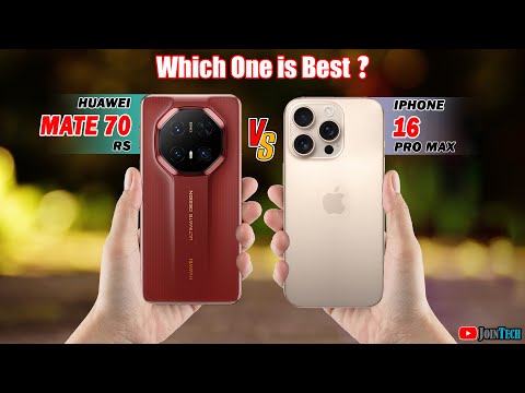 🔥 Duel High Tech!! Huawei Mate 70 RS Vs iPhone 16 Pro Max Off in a Smartphone Showdown!