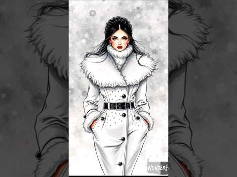 CHRISTMAS winter fashion #drawingfashioncollection