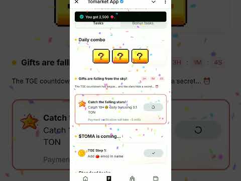 Tomarket today code | 23 October code | #crypto #tomarketsecretcode