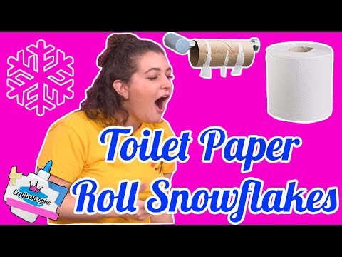 Toilet Paper Roll Snowflakes | Craftastrophe | HelloGiggles