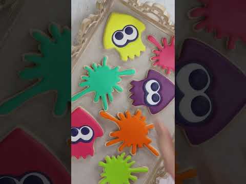 Splatoon Cookies - Have you played Splatoon 3 yet? #shorts