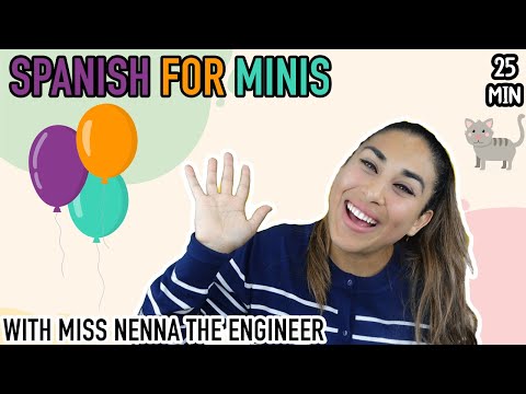 Learn to Sign, Baby Speech and Songs All in Spanish with Miss Nenna the Engineer | Spanish For Minis