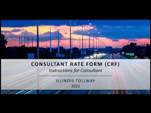 Video 1: Consultant Rate Form (CRF) - General Overview