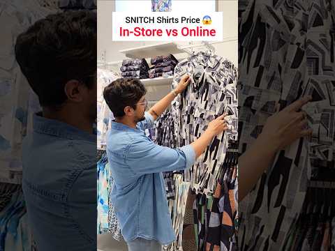 Snitch Shirt Pice - In-store vs Online 😱 #shopping #shoppingblogger #shirts #shortsvideo