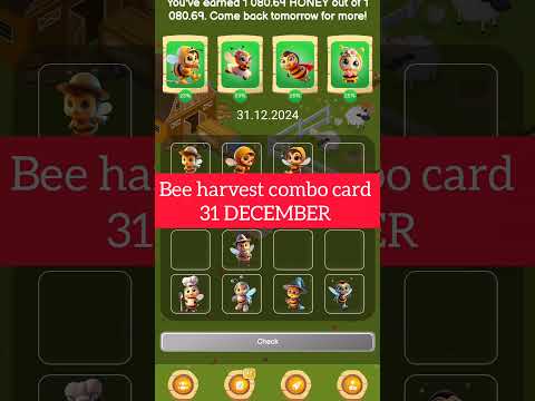 BEE HARVEST 31 DECEMBER COMBO CARD