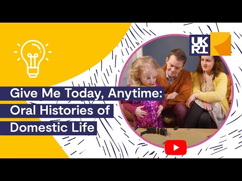 Give Me Today, Anytime | Oral #Histories of #DomesticLife