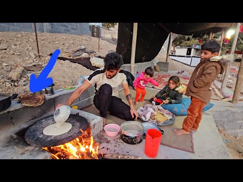 Sajjad's Traditional Bread Baking & Caring for the Kids in Rahela's Absence**