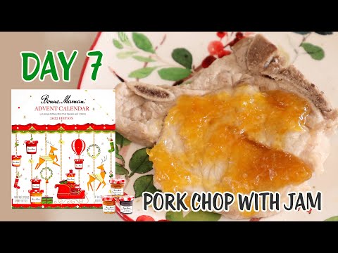 Day 7 Bonne Maman Advent Calendar 2022 🎄 Pork Chop With Peach Jam 🍑 Dash Egg Bite Maker