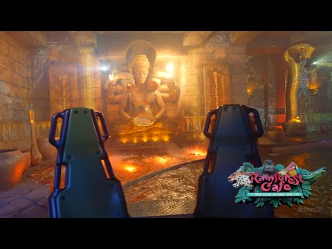 NEW! Rainforest Cafe the Ride | ONLY Rainforest Cafe with a Ride | New Animation Projection! 2024