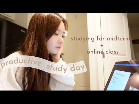 living alone study day NYC一人暮らしの大学生勉強vlog