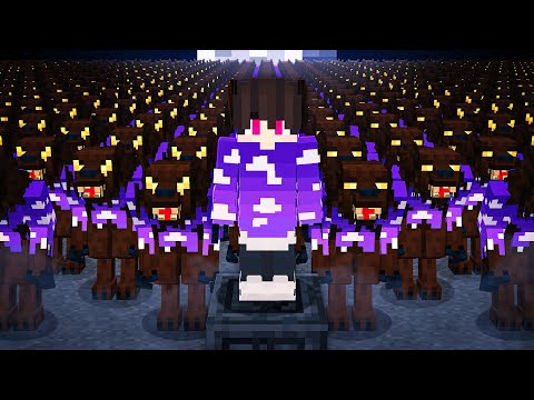 COMO CRIEI UM EXÉRCITO DE LOBISOMENS NO MINECRAFT - Minecraft Absurdo