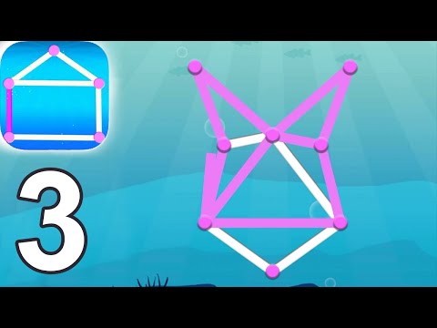 One line only : dot to dot Blue Levels 1 -  15 Gameplay Walkthrough Video (iOS Android)