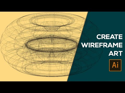 CREATE WIREFRAME COMPLEX ART IN ILLUSTRATOR | QUICK TUTORIAL