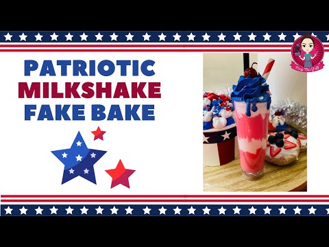 Let’s Fake Bake mini patriotic milkshake! #fakebake #Patriotic #peepthisyall