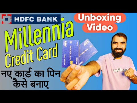 HDFC Millennia Credit Card Unboxing 2024 | Pin Generation| Lifetime Free Credit Card