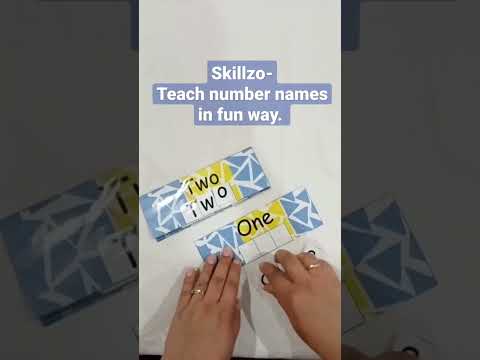 Skillzo- Teach number names in fun way #youtubeshorts #handsonactivities #maths #number #numbername