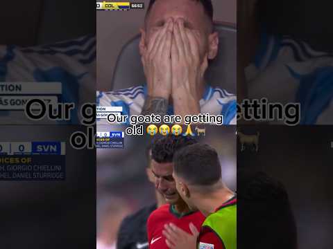 Ronaldo and Messi crying #soccer #ronaldo #christianoronaldo #messi #lionelmessi #sad #goats