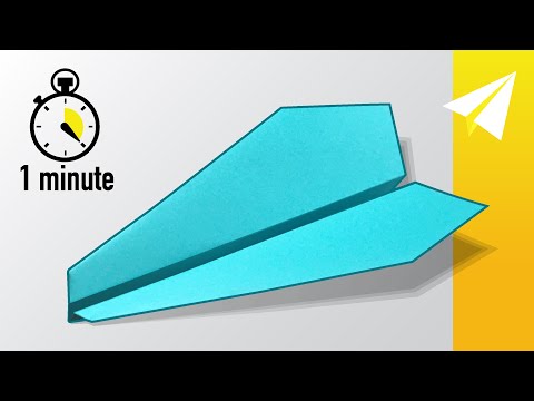 Make the EASIEST Paper Airplane in 1 Minute