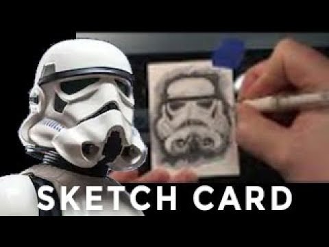 Stormtrooper Sketch Card Drawing