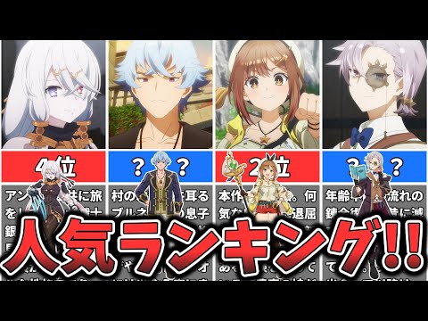 【ライザのアトリエ】キャラクター人気ランキング （ゆっくり解説）