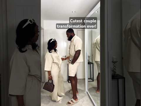 From Casual to Chic: Watch This Adorable Couple's Transformation!💑✨ #couples  #TransformationVideo