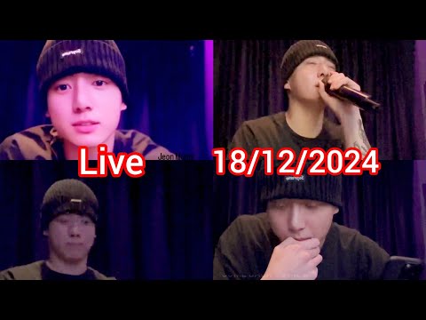 BTS' Jungkook sang "Bruno, Rosé, and Taehyung" on his live broadcast