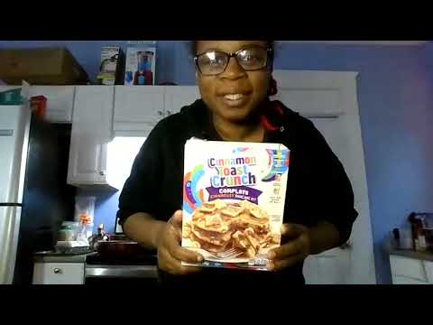 "Cooking Cinnamon Toast Crunch Pancakes and Eggs for Kids"