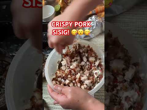 Crispy Sisig for Lunch! 😋 #filipinofood #sisig #crispysisig #pinoyrecipe #pinoyfood #porksisig