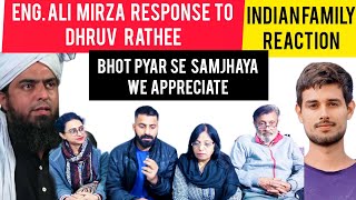 Indian Family Reaction on Engineer Muhammad Ali mirza Response To DHRUV RATHEE|  #educationalvideo