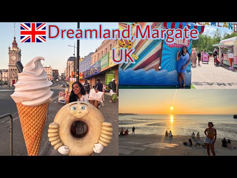 🇬🇧Margate beach UK, Dreamland amusement park//Summer Vlog