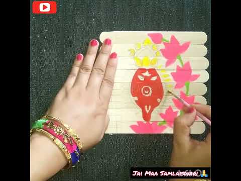 sambalpuri day special Maa Samlaiswari Drawing #paintings #drawing #art #august #ytshortvideo