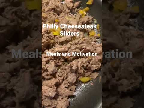 Philly Cheesesteak Sliders #meals #motivation #food