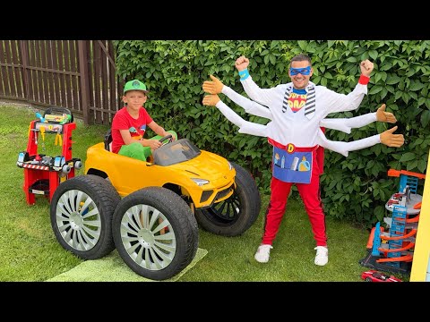 Sofia and Dad Superhero | Funny New Stories in Kids Park