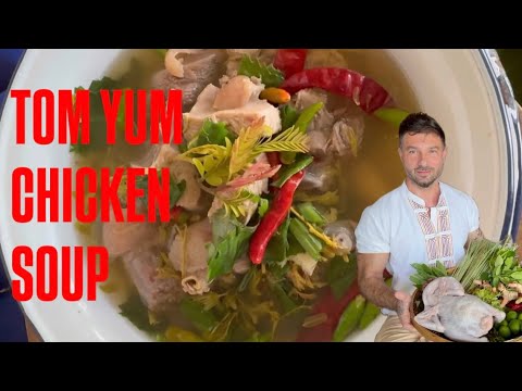 Spicy and Sour with chicken and young tamarind leaves soup (detailed version)