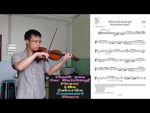 Drunken Sailor 【Grade 1 C2 Violin】小提琴 1 級 C2, ABRSM (2020-2023), slow practice