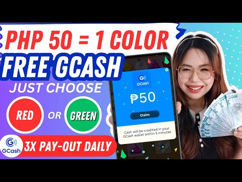 1 COLOR = ₱50 FREE GCASH | PILI LANG KUNG RED OR GREEN COLOR | 3x PAY-OUT PER DAY DIRECT TO GCASH