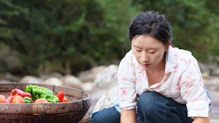 Wood-fired Pizza | I built a wood-fired stove and made a pizza with it for my grandparents.【Shendan】