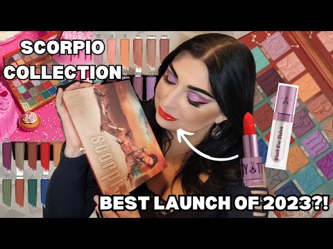 Jeffree Star Cosmetics Scorpio Palette + Shiny Trap Lipstick Review and Demo THE BEST OF 2023!!!