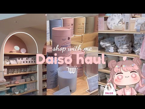 shop with me ✨ aesthetic Daiso Japan spring haul 🌱 plants + stationery + pink items 🌸 Temu