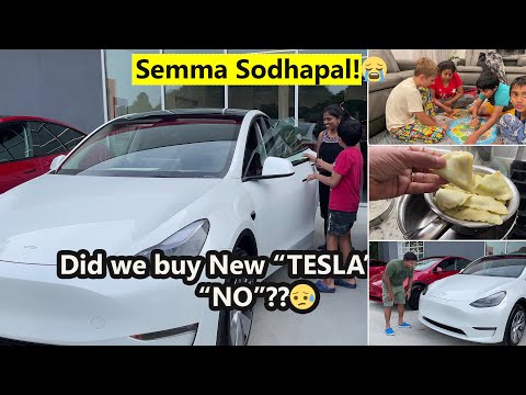 அட ஒரே பிரச்னை!!BUYING TESLA CAR BECAME A PROBLEM & UPSETTING?? Day in my life~Family Traveler VLOG