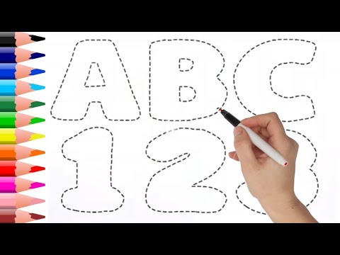 ABC & 123 For Kids | Learn To Draw Alphabet And Numbers For Children | ABCD | ABC song | Kids Rhymes