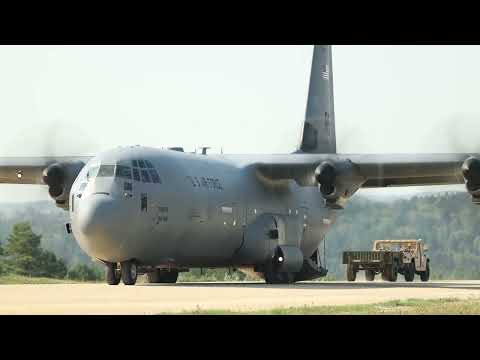 C-130 Landing and Takeoff on a Short Runway: Saber Junction 24