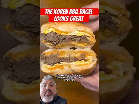 The Korean bbq bagel looks great