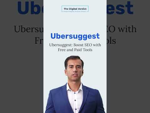 Ubersuggest: Boost SEO with Free and Paid Tools