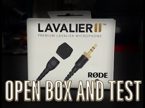 RODE LAVALIER II Open Box Test and Review